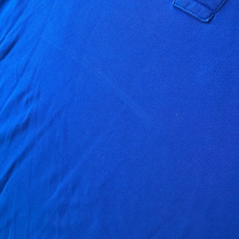 Y2K Polo Ralph Lauren Royal Blue Chartreuse Logo Short Sleeve Polo Shirt 3XLT